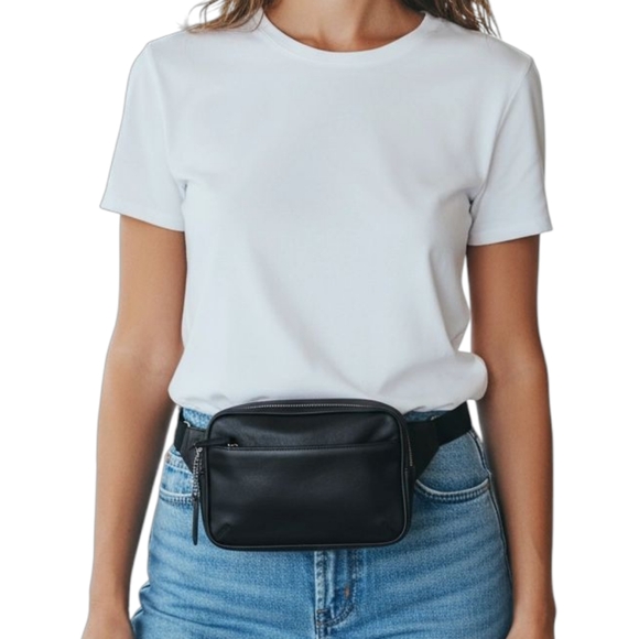 Coach Y2K Leather Waist Fanny Pack-Belt Bag No. 5446 EUC - Picture 1 of 11